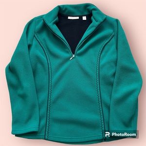 Vintage Coldwater Creek Green Quarter-Zip
